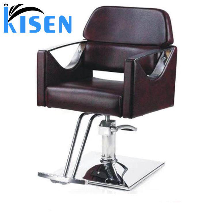 美发店棕色油头椅网红男士油头美发椅子理发店升降旋转修面油头椅