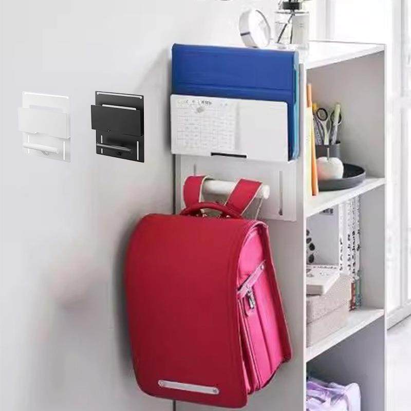 日韩风新品书包挂架打孔式墙上悬挂收纳架书桌侧边课本置放架,纺织面料/辅料/配套,纺织机械配件,淘宝优惠券,粉丝福利购,淘宝优惠卷