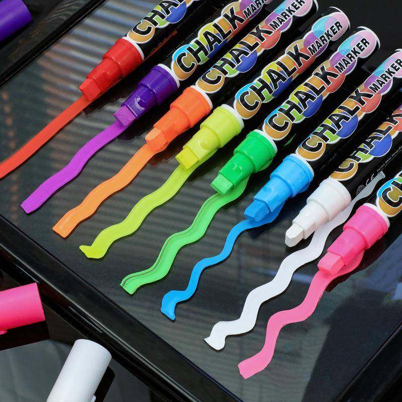 temu平头8色液体粉笔10mm灯板笔可擦黑板笔彩色LED荧光板专用笔,农用物资,其他肥料,淘宝优惠券,粉丝福利购,淘宝优惠卷