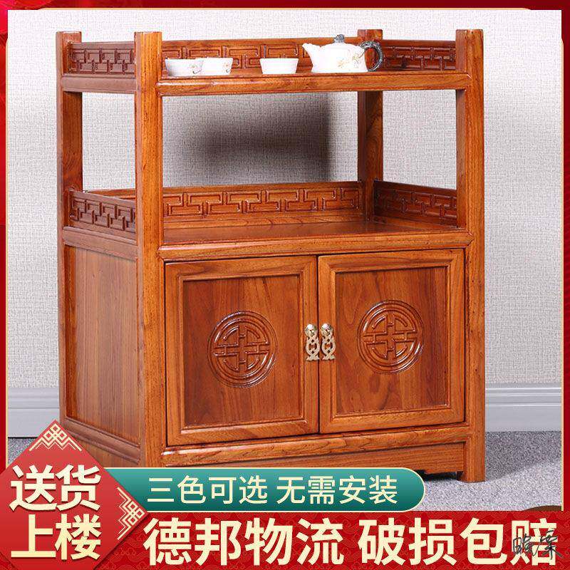 歺边储物柜客厅欧式茶水柜中式置小型实木仿古餐边柜沙发侧边柜