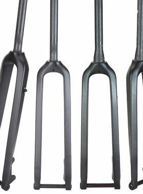 碳纤维26寸/27.5/29er山地车前叉硬叉直管椎管桶轴前叉