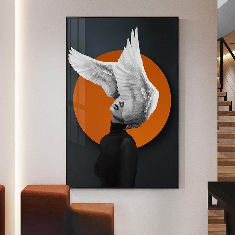 后现代人物玄关装饰画个性小众艺术餐厅壁画北欧轻奢软装客厅挂画,工业油品/胶粘/化学/实验室用品,其他实验室设备,淘宝优惠券,粉丝福利购,淘宝优惠卷