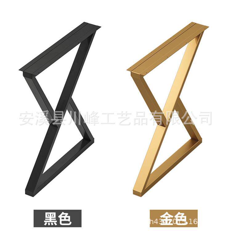 单边吧台腿支架金属橱柜支撑脚简易书桌餐台办公桌子腿茶几腿