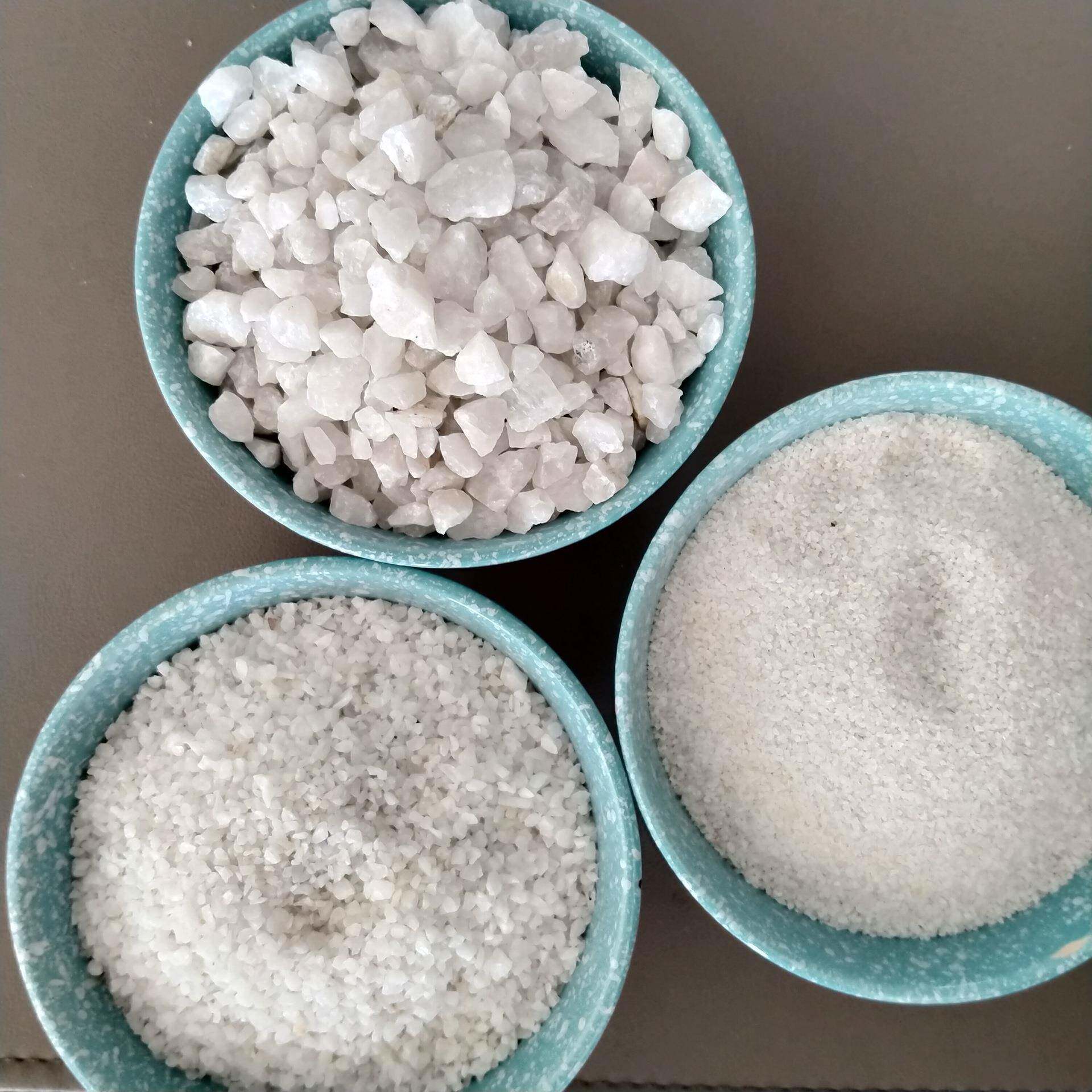 石英砂肌理砂画用超白石英砂水处理滤料石英砂黄色石英砂