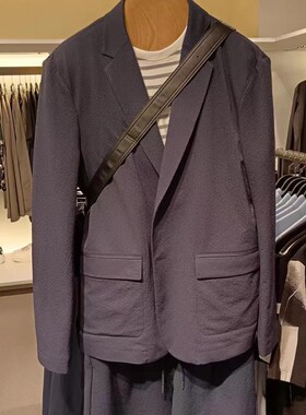 ZA XIONG男装7380553800宽松弹力泡泡纱打褶休闲短裤 7380568 401