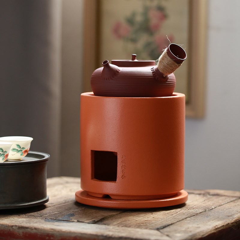 潮州红泥炭炉煮茶器户外烧水壶围炉煮茶碳烤炭电家用室内酒精炉子