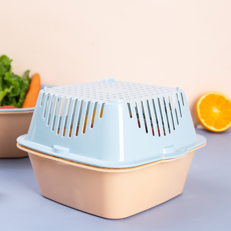 双层洗菜盆篮塑料家用水果盘漏盆洗菜篮子沥水篮淘米器厨房沥水盆