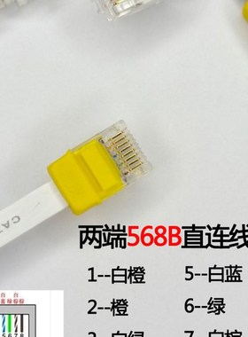 10条包邮黑色白色超短扁平六类网线 网络线5cm 6cm 8cm 0.1 0.2米