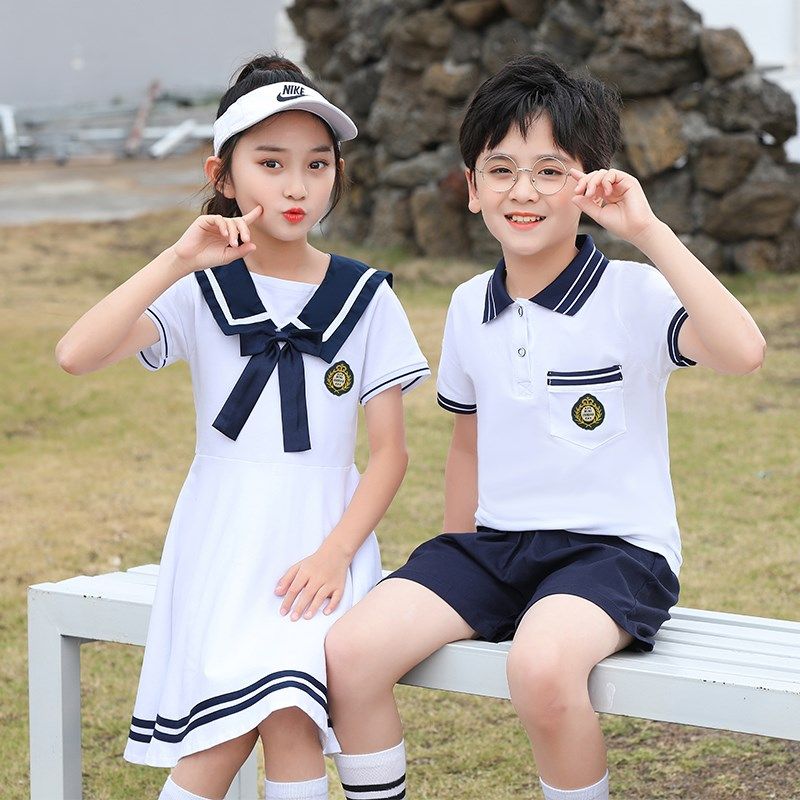 夏季幼儿园园服毕业班套装合唱演出服中小学生六一儿童男女表演服