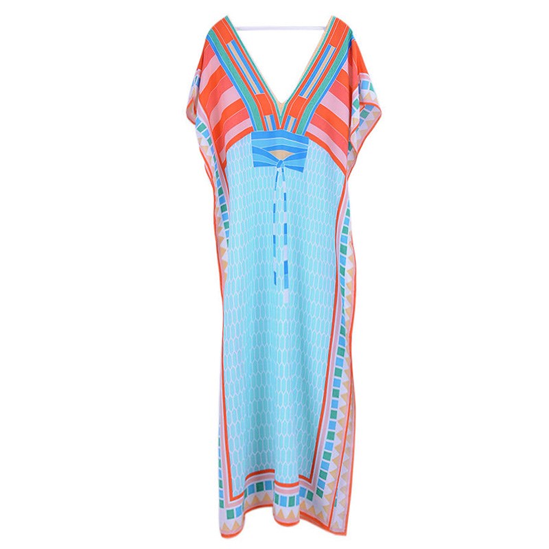 2024新款三亚沙滩裙女海边度假夏甜美连衣裙显瘦宽松波西米亚长裙