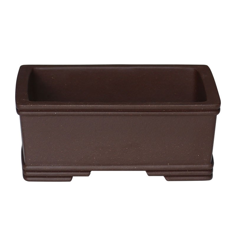 宜兴紫砂花盆微型小长方形盆景盆新款