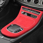 E260LE300L内饰改装 新款 21款 翻毛皮19款 奔驰E级中控排挡面板保护