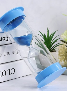 儿童沙漏计时器防摔5/10/15/30/60分钟半1小时时间沙漏摆件流沙瓶