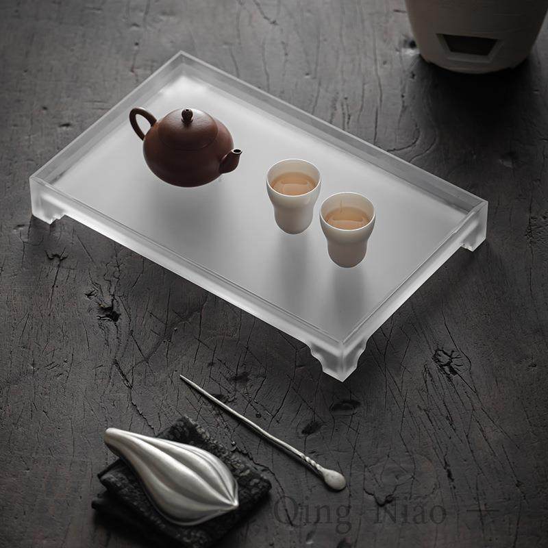 亚克力托盘置物架茶杯架茶壶放置收纳架家用轻奢磨砂茶盘茶具配件,智能设备,其他智能设备,淘宝优惠券,粉丝福利购,淘宝优惠卷