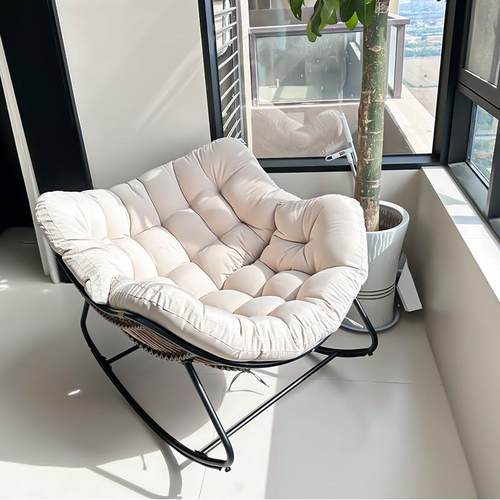 懒人沙发摇摇椅可躺可睡逍遥椅家用成人躺椅客厅阳台单人休闲藤
