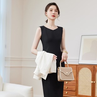 秋冬季办公室白领职业装连衣裙女西装面试两件套气质商务正工作服