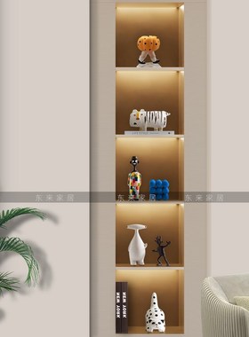 简约抽象卡通动物装饰品样板间新家客厅电视柜酒柜轻奢高级感摆件