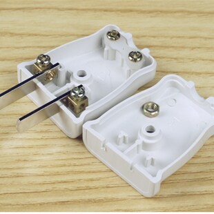 固定可转动纯铜二极2脚电源插头 家用接线插座头 250V/220V 16A