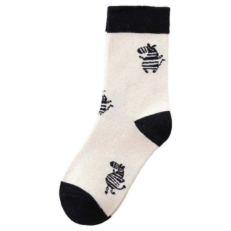 六指鼠儿童中筒袜子男童女孩春秋款加厚中大童长筒袜纯棉袜秋冬季