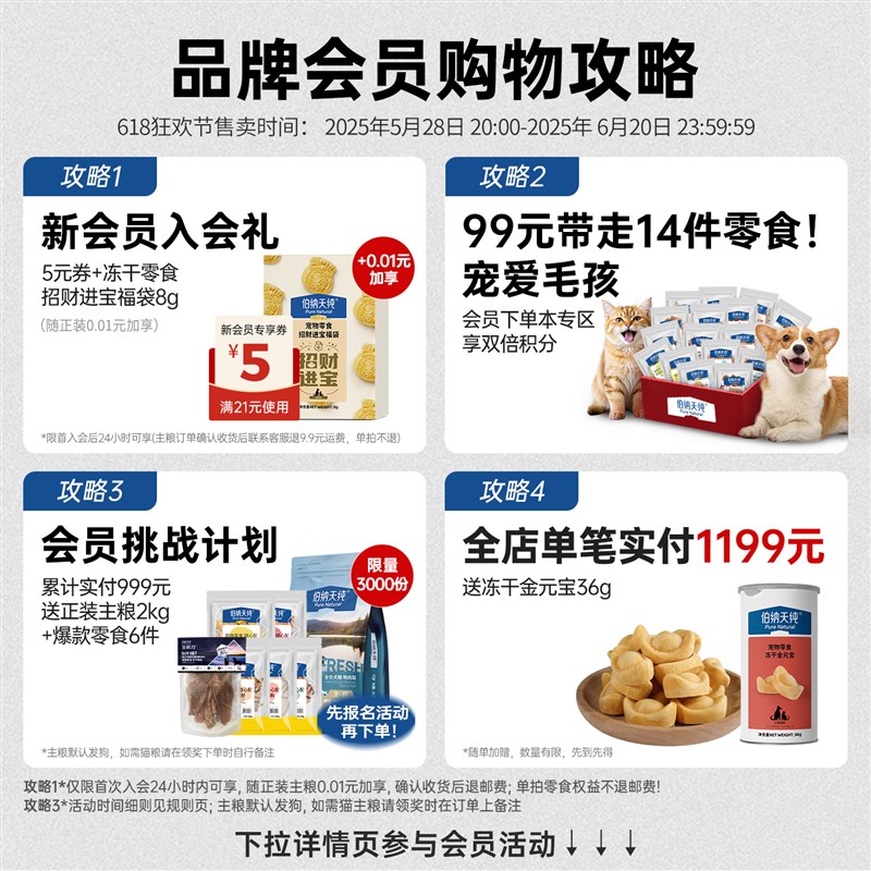 伯纳天纯生鲜super幼猫奶糕粮鲜肉冻干天然猫粮250g