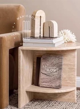 黄洞石书立书靠书档书柜装饰品摆件工艺品酒柜桌面茶几边几角几