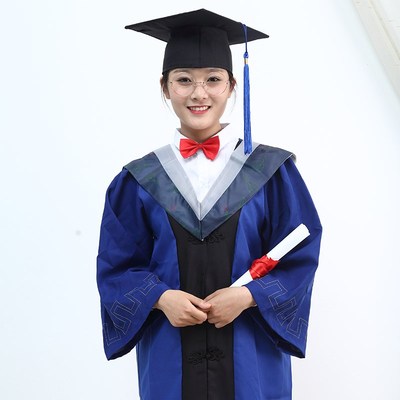 硕士服大学生男女毕业礼服学院风班服硕士披肩文科成人通用服