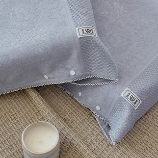 竹纤维枕套一对装抗菌防螨单人枕头套乳胶枕枕套40X60枕芯套48X74