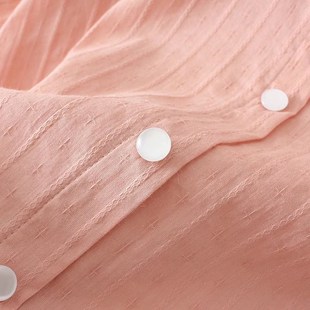 提花纯棉小衫大码女装中老年妈妈装短袖上衣夏天套头衫薄款T恤女