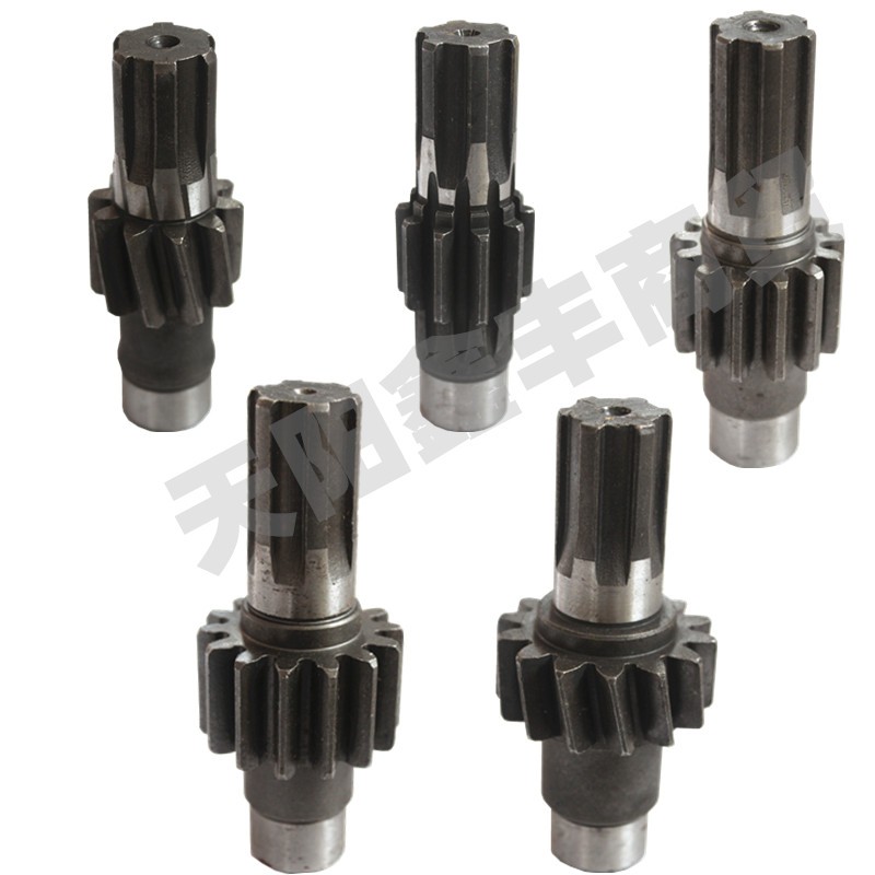 电动三轮车差速器齿轮轴拉砖车圆包方箱后桥10齿14齿13配件直斜齿