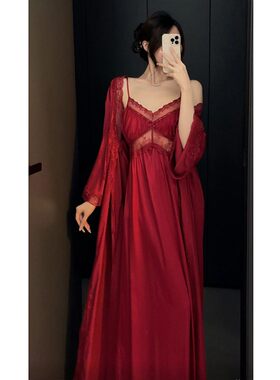 秋冬法式加绒睡衣女款爆款