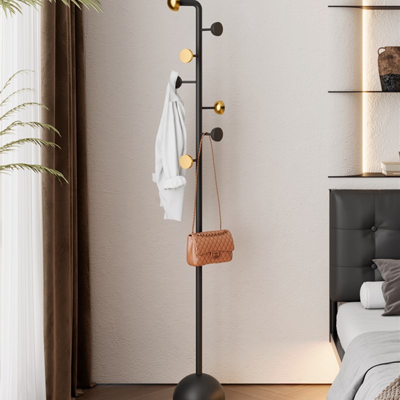 意式现代简约衣架落地卧室小型挂衣架轻奢衣帽R架玄关门口衣服挂