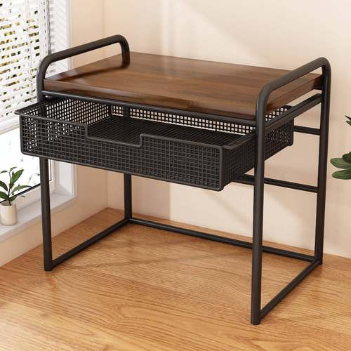 面打印机置物家用架双层桌办公室桌A4纸文件1收纳架复印上机增高