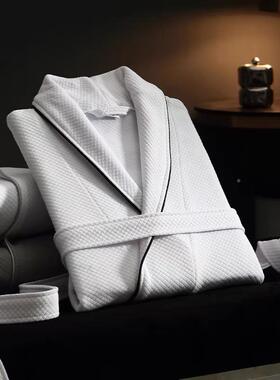 亚用朵酒店浴F759MHMS袍女季通四成人睡衣吸水浴衣情侣纯棉睡袍可