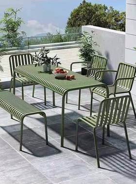 北MVV欧户啡外创意休桌闲椅奶组合简约室外阳台桌子茶咖店露天长