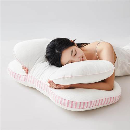 护双层不压颈手纯棉颈枕头HCO成分区定人型椎枕芯