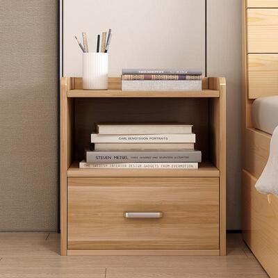 简约现卧室储物柜床边小柜子北头欧代物收纳IES柜经济型简易床柜