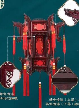 y&六仿古廷宫灯灯笼角宫灯中国风春节式古风KDG中阳台婚