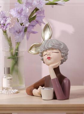 留象泡电泡女孩家居饰品客厅桌面乔视关柜装饰品玄摆件迁新居LX-2