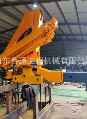 折臂2吨小型液折压车载起重机船港口吊折臂吊用液NHM压臂吊