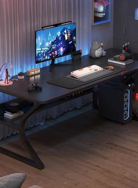 室家用办公桌书房学墙生书桌学生简约写字桌台简卧易E54410靠式电