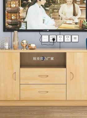 实落电视木柜家用客厅小户型现代简约卧RPW室柜收纳储物多功能地
