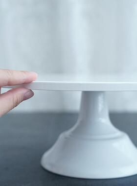 婚甜台10寸品蛋糕15306盘欧白色主蛋糕托礼盘式铁艺蛋糕架婚庆道