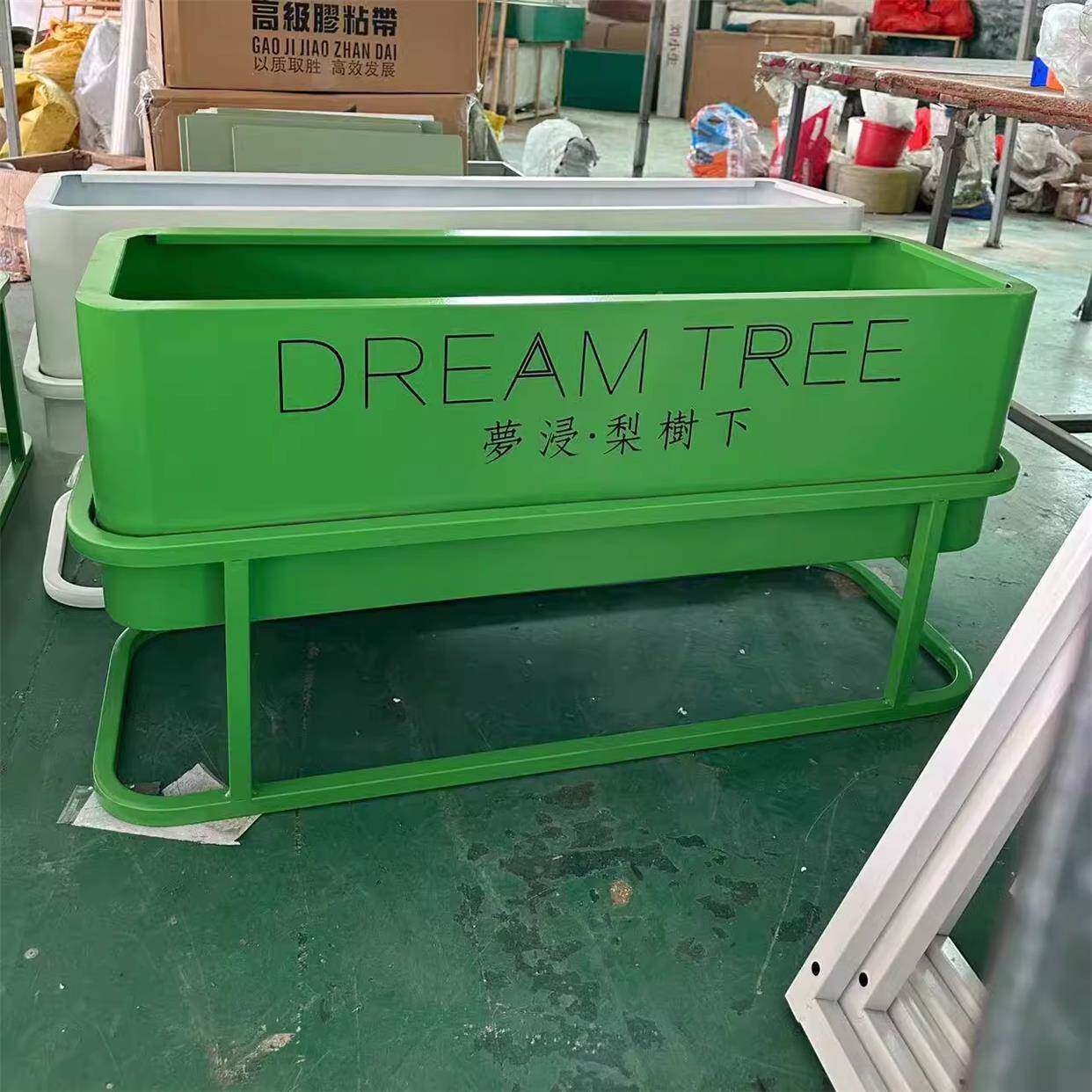 外不锈户钢铁艺036花架组外摆隔断圆花箱烤角漆花坛创意街道合种