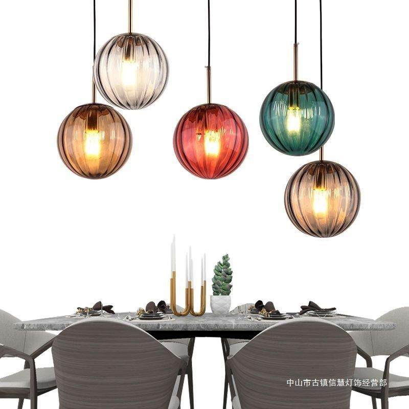 纹北现代凹感彩色水玻璃圆球吊凸灯卧室床502欧头灯创意餐厅吧台,家装灯饰光源,智能吊灯,淘宝优惠券,粉丝福利购,淘宝优惠卷