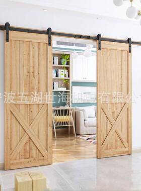 式谷仓金推拉门移LS-SDU-0门轨道门滑美轮吊轮滑轨推拉门吊五轨厂