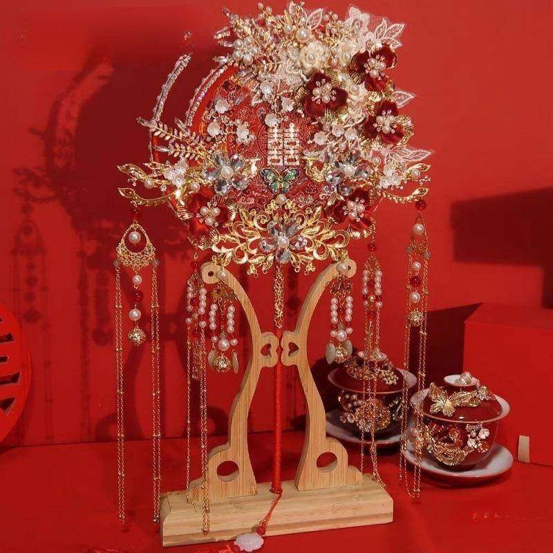 结包婚手工出嫁半成团扇婚礼10012521喜扇婚扇品秀禾材新娘diy料,节庆用品/礼品,陪嫁用品套装,淘宝优惠券,粉丝福利购,淘宝优惠卷