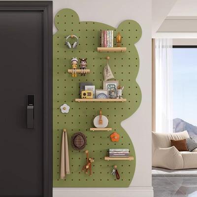 洞异形洞壁板入户玄关门口墙上置架HGU物实木展示配件挂墙上装饰