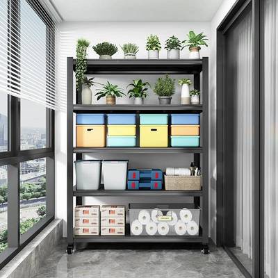 收家轮落用货架置物架多层地仓库阳台储物架965杂物间带超市钢制