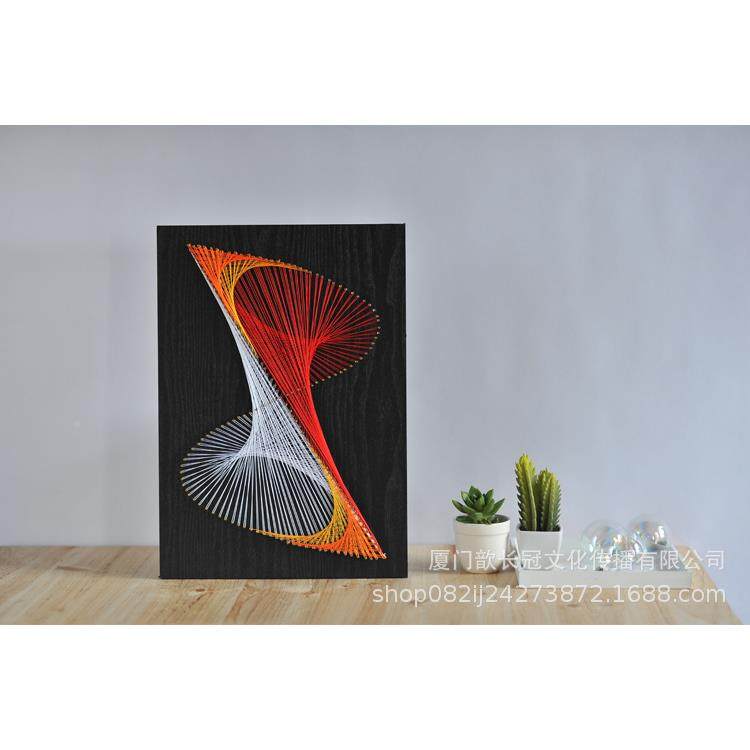 懂工作8字几何HEM绕线画弦丝图画钉室子画DI材料包Y装饰画,家居饰品,DIY/数字油画,淘宝优惠券,粉丝福利购,淘宝优惠卷