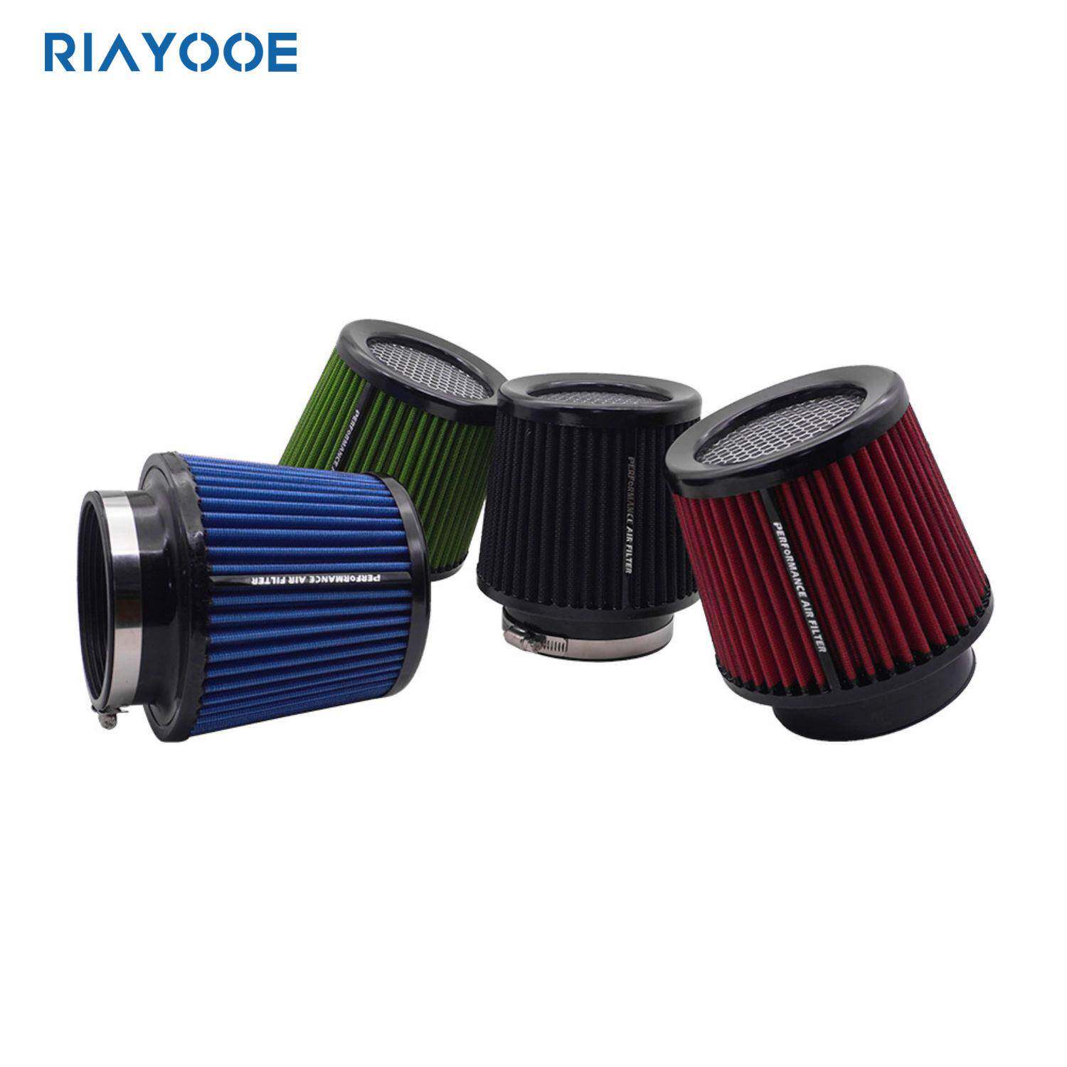 汽车改装进气滤芯80MM通用型蜂窝式101/89/76MM3合1高流量冬菇头 - 实物图